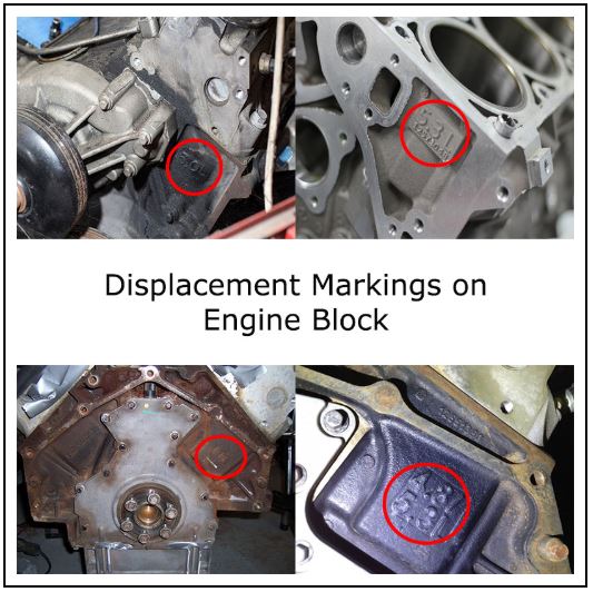 LS Truck Engine Displacement Markings